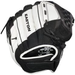 Easton Z-Flex ZFXFP 1100BKWH 11.00" Utility Fastpitch Glove - Black White Softball
