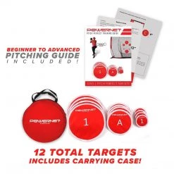 PowerNet PowerNer Pitch Perfect Training Targets - Red Baseball