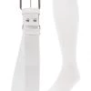 Twin City Belt Knee High Sock Combo - White 2 Twin City Belt Knee High Sock Combo - White