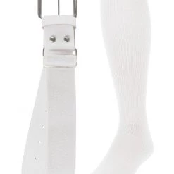 Twin City Belt Knee High Sock Combo - White