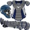 Mizuno Youth Samurai Box Set 380420 - Gray Navy Baseball