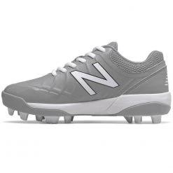 New Balance Youth J4040v5 Molded Baseball Cleats - Gray White