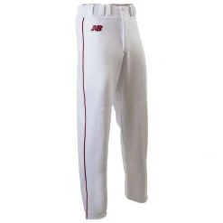 Baseball New Balance 2000 Adult Piped Open Cuff Pant - White Red