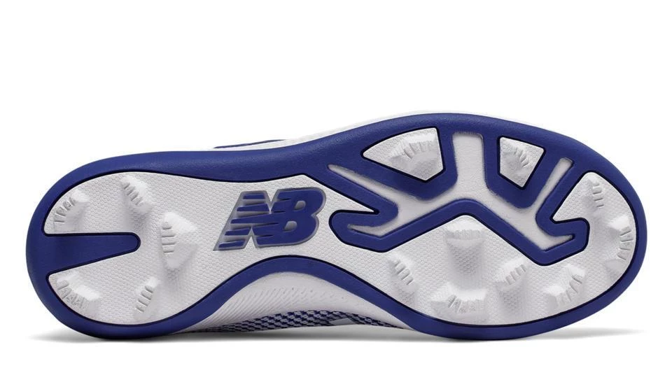 New Balance Youth J4040v4 Molded Baseball Cleats - Royal White 5 New Balance Youth J4040v4 Molded Baseball Cleats - Royal White