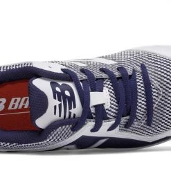 New Balance Youth J4040v4 Molded Baseball Cleats - Navy White