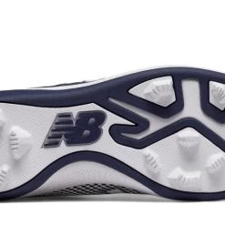 New Balance Youth J4040v4 Molded Baseball Cleats - Navy White