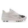 New Balance FuelCell New Balance Youth J4040v6 Low Rubber Molded Cleat - White Black