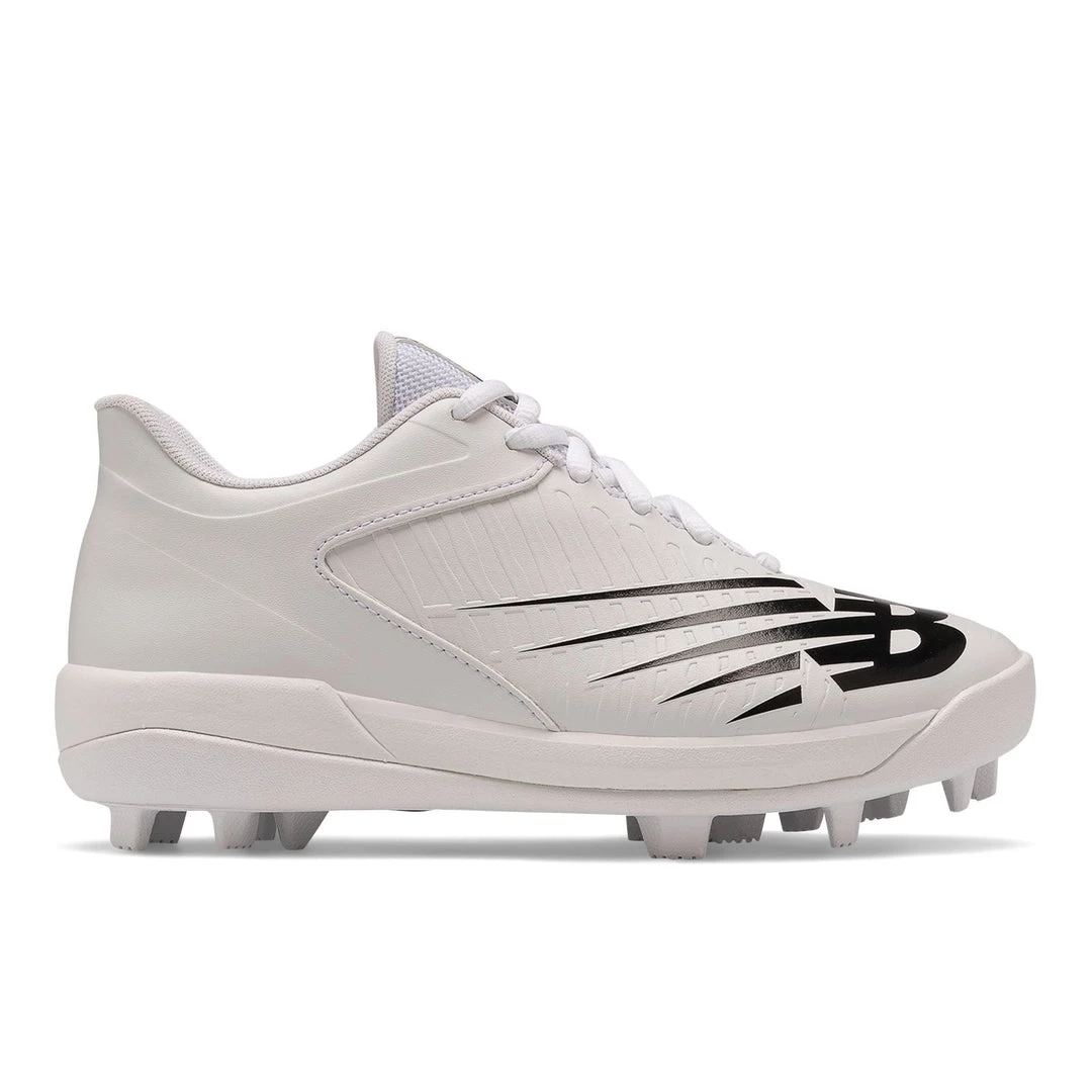 New Balance FuelCell New Balance Youth J4040v6 Low Rubber Molded Cleat - White Black 3 New Balance FuelCell New Balance Youth J4040v6 Low Rubber Molded Cleat - White Black