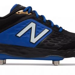 New Balance 3000v4 Fresh Foam Metal Cleats Low Cut - Black Blue Baseball