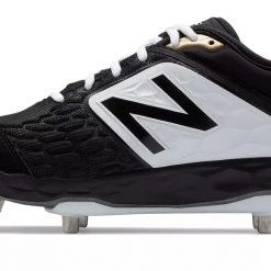 New Balance 3000v4 Fresh Foam Metal Cleats Low Cut - Black White Baseball 7 New Balance 3000v4 Fresh Foam Metal Cleats Low Cut - Black White Baseball
