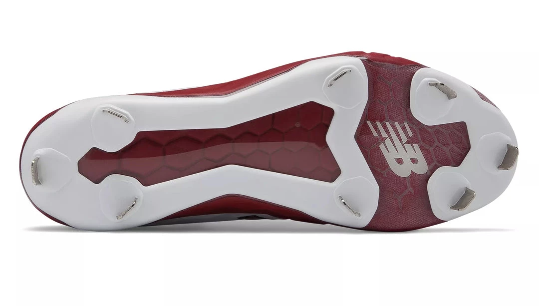 New Balance 3000v4 Fresh Foam Metal Cleats Low Cut - Maroon White 5 New Balance 3000v4 Fresh Foam Metal Cleats Low Cut - Maroon White