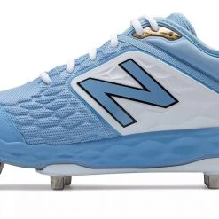 Baseball New Balance 3000v4 Fresh Foam Metal Cleats Low Cut - Baby Blue White