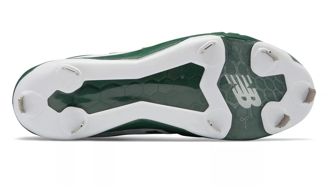 New Balance 3000v4 Fresh Foam Metal Cleats Low Cut - Green White 5 New Balance 3000v4 Fresh Foam Metal Cleats Low Cut - Green White