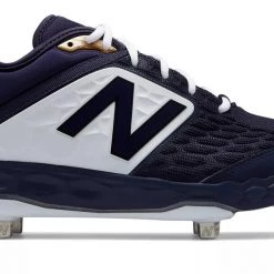 New Balance 3000v4 Fresh Foam Metal Cleats Low Cut - Navy White