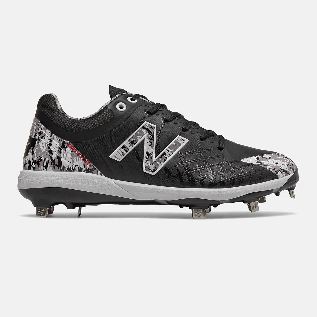 New Balance Pedroia L4040v5 Low Cut Metal Cleat - Black 3 New Balance Pedroia L4040v5 Low Cut Metal Cleat - Black