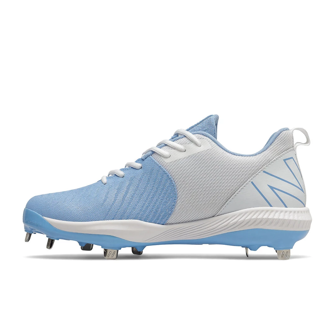 New Balance FuelCell L4040v6 Low Cut Metal Cleat - Team Carolina White 5 New Balance FuelCell L4040v6 Low Cut Metal Cleat - Team Carolina White