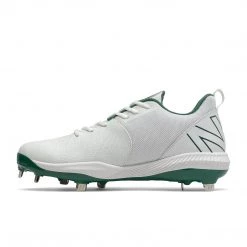 New Balance FuelCell L4040v6 Low Cut Metal Cleat - Team Forest White Baseball