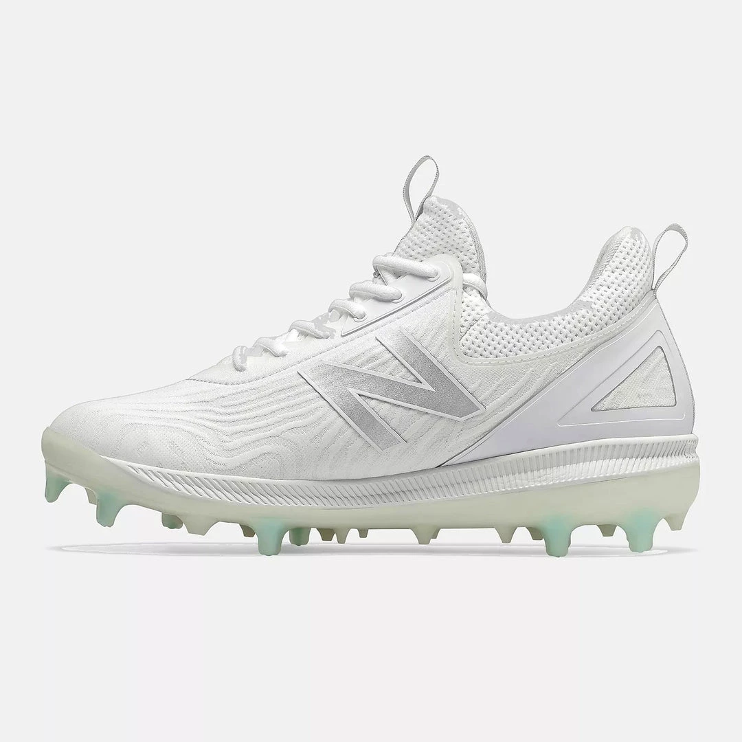 New Balance FuelCell COMPv2 TPU Molded Cleat Low-Cut - White Baseball 4 New Balance FuelCell COMPv2 TPU Molded Cleat Low-Cut - White Baseball