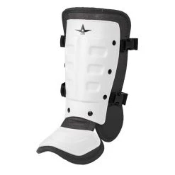All-Star Universal Batter's Ankle Guard LGB3 - White Black Baseball