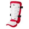 All-Star Universal Batter's Ankle Guard LGB3 - White Scarlet Baseball