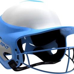 Rip-It Softball Vision Pro Helmet Home - White Light Blue