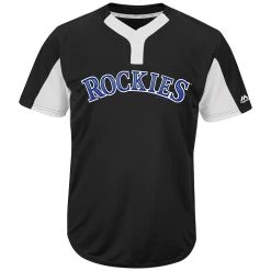 Majestic IY83-I383 MLB Premier Eagle 2-Button Jersey - Colorado Rockies Baseball