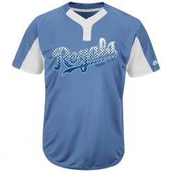Baseball Majestic IY83-I383 MLB Premier Eagle 2-Button Jersey - KC Royals