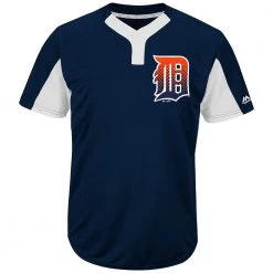 Majestic IY83-I383 MLB Premier Eagle 2-Button Jersey - Detroit Tigers Baseball