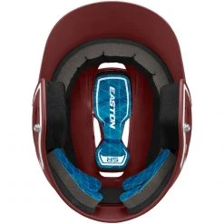Easton Z5 2.0 Matte Two-Tone Batting Helmet - Maroon White Baseball