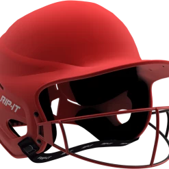 Rip-It Softball Vision Pro Helmet - Matte Red