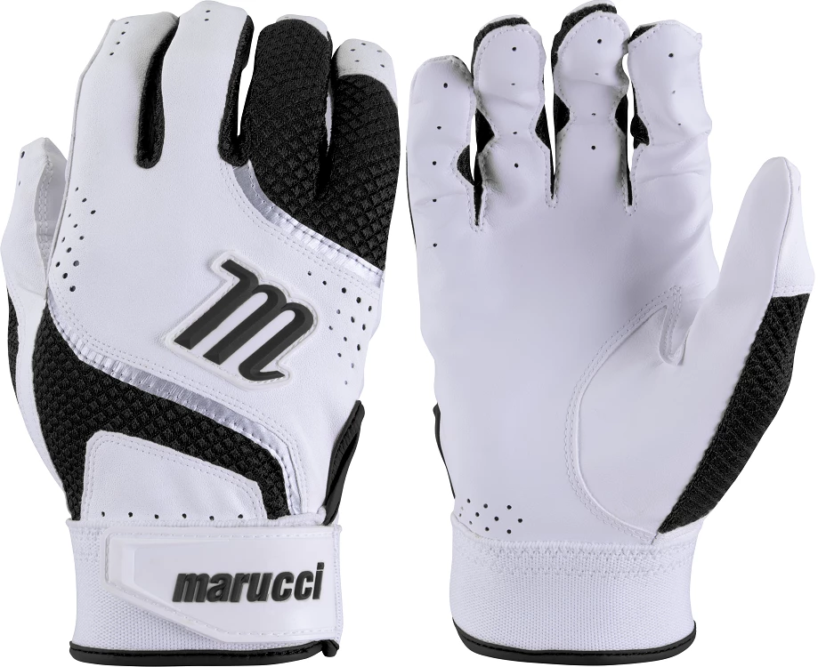 Baseball Marucci Crest Youth Batting Glove - Black 3 Baseball Marucci Crest Youth Batting Glove - Black