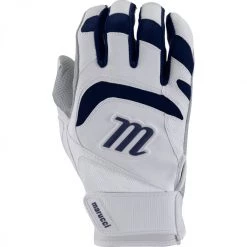 Marucci 2021 Signature Youth Batting Glove - Navy Blue White Baseball