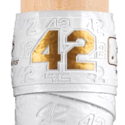 Lizard Skins Jackie Robinson 3 Durasoft 1.1mm Bat Grip - White Gold