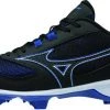 Mizuno 9-Spike Advanced Dominant TPU Low Cleats - Black Royal 2 Mizuno 9-Spike Advanced Dominant TPU Low Cleats - Black Royal