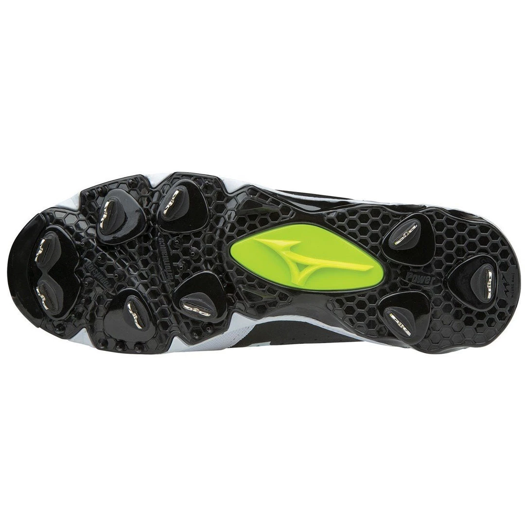 Mizuno 9-Spike Swift 5 Cleats - Black White Softball 5 Mizuno 9-Spike Swift 5 Cleats - Black White Softball