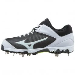 Mizuno 9-Spike Swift 5 Cleats - Black White Softball