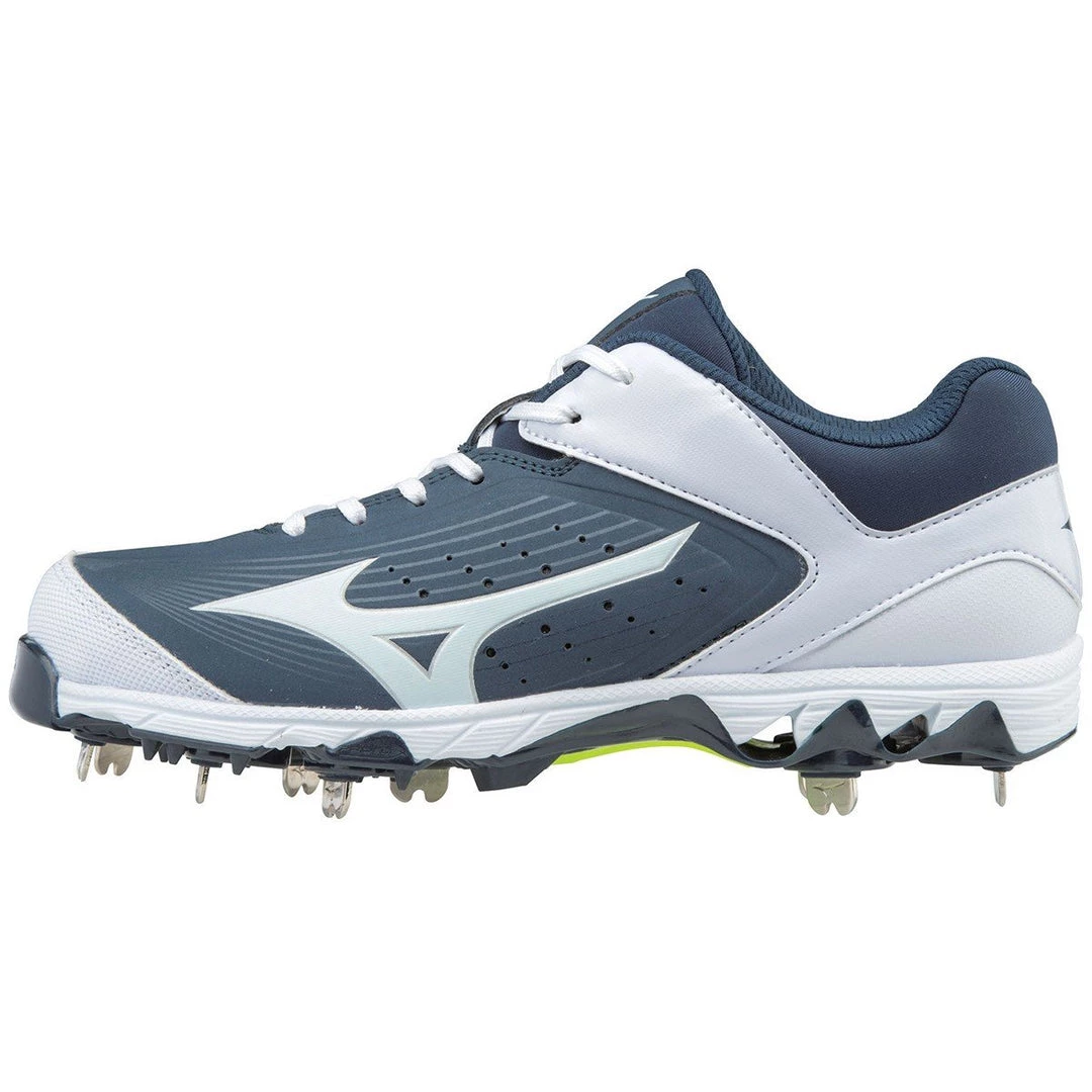 Softball Mizuno 9-Spike Swift 5 Cleats - Navy White 3 Softball Mizuno 9-Spike Swift 5 Cleats - Navy White
