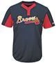 Baseball Majestic IY83-I383 MLB Premier Eagle 2-Button Jersey - Braves