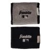 Franklin MLB X-Vent Reversible Wristband 4" - Black Gray