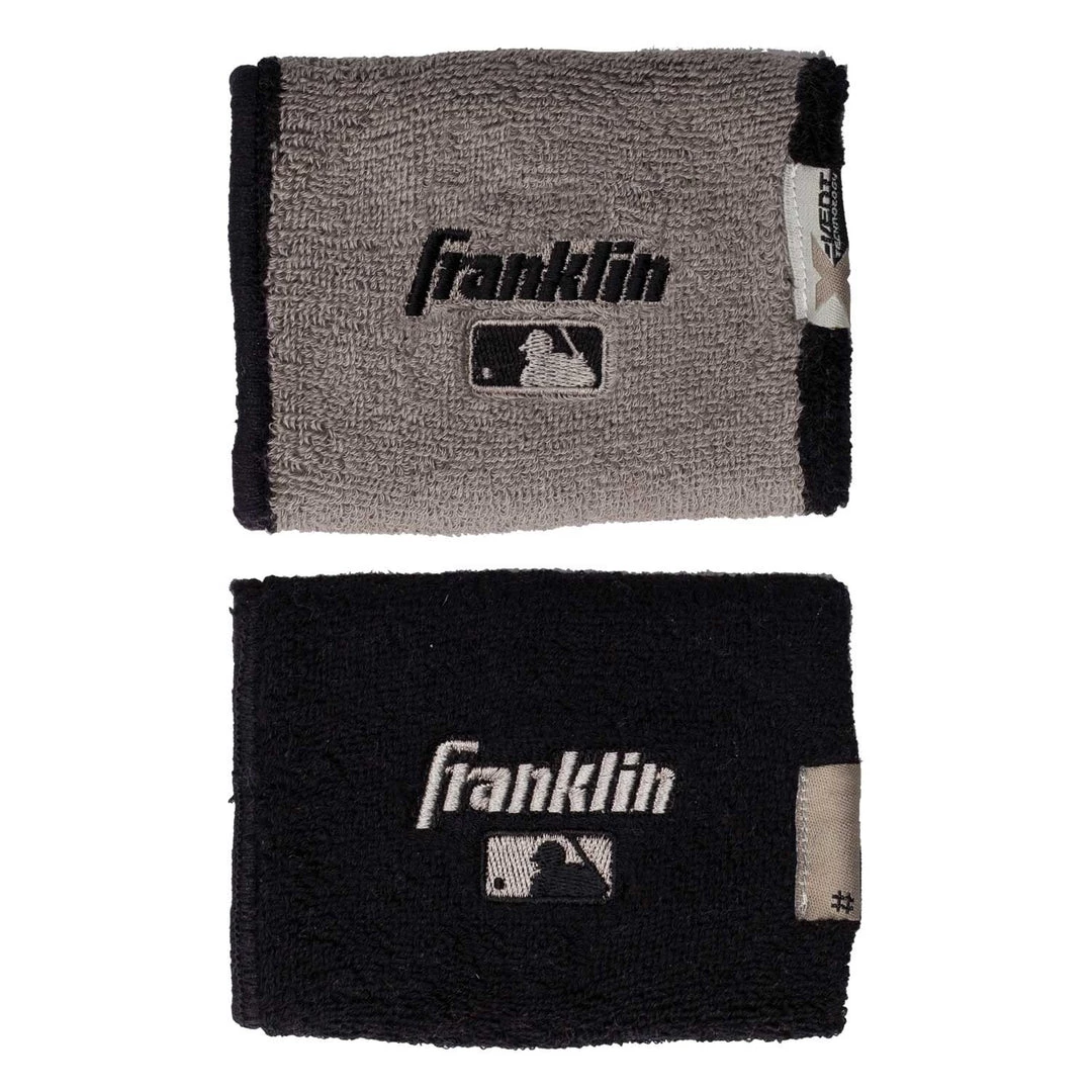Franklin MLB X-Vent Reversible Wristband 4" - Black Gray 3 Franklin MLB X-Vent Reversible Wristband 4" - Black Gray
