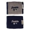 Baseball Franklin MLB X-Vent Reversible Wristband 4" - Navy Gray 1 Baseball Franklin MLB X-Vent Reversible Wristband 4" - Navy Gray