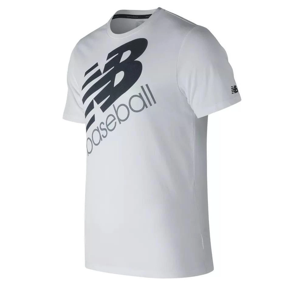 New Balance Baseball Heather Tech Tee - White 3 New Balance Baseball Heather Tech Tee - White