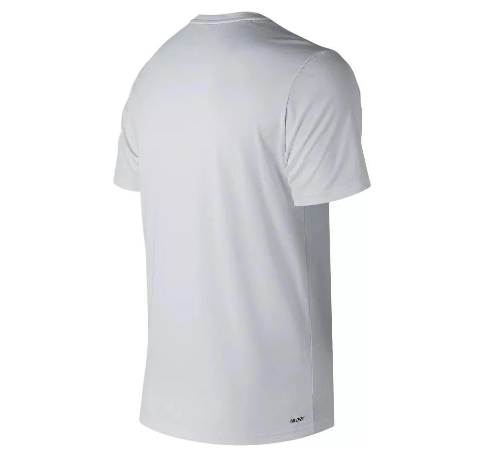 New Balance Baseball Heather Tech Tee - White 4 New Balance Baseball Heather Tech Tee - White