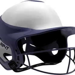 Rip-It Softball Vision Pro Helmet Home - White Navy