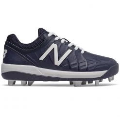 New Balance Youth J4040v5 Molded Baseball Cleats - Navy White