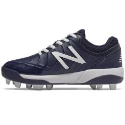 New Balance Youth J4040v5 Molded Baseball Cleats - Navy White