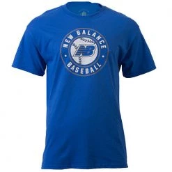 New Balance Circle Baseball Tee -Royal