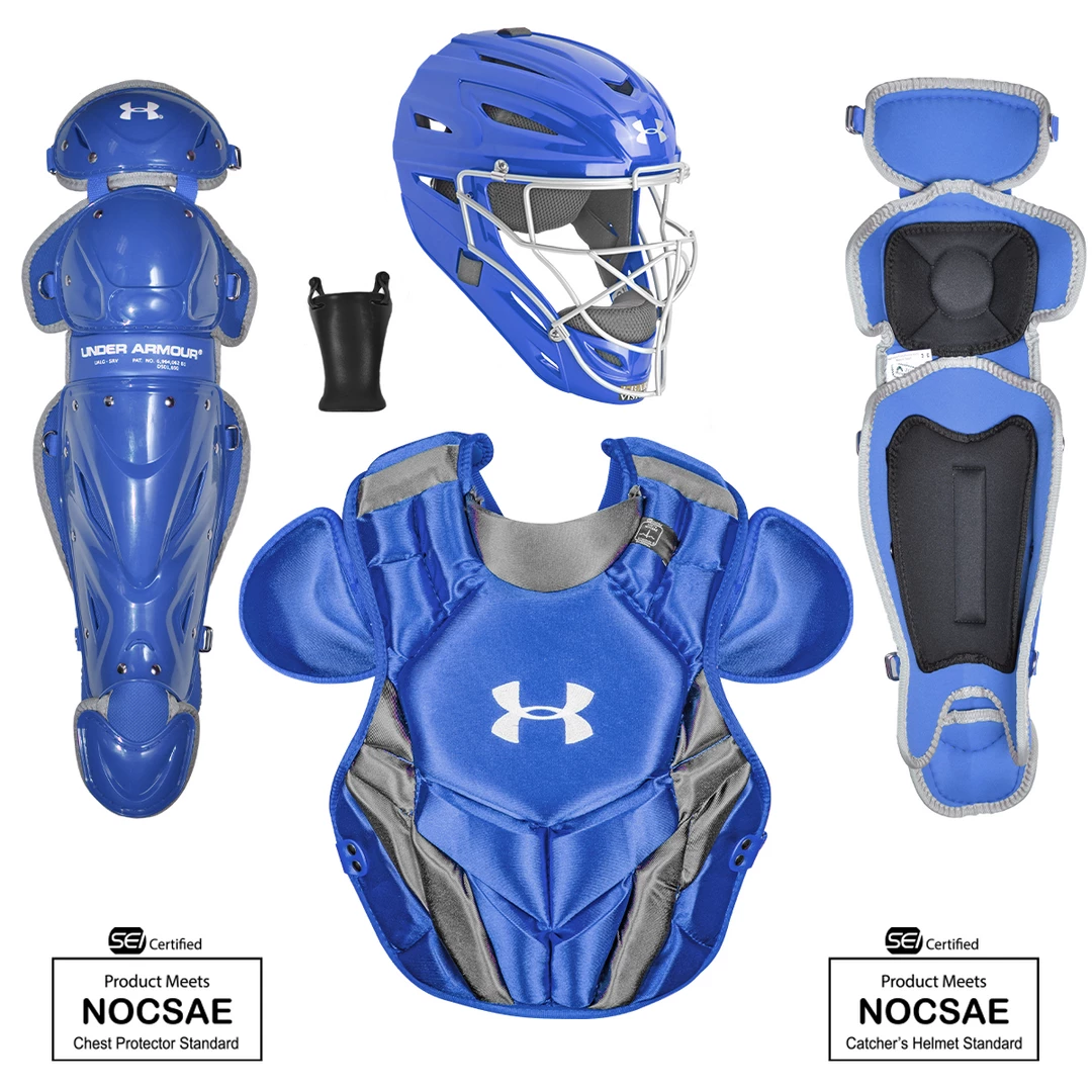 Under Armour Converge Victory Series UACKCC4-SRVS 12-16 Yr Catcher's Kit - Royal 3 Under Armour Converge Victory Series UACKCC4-SRVS 12-16 Yr Catcher's Kit - Royal