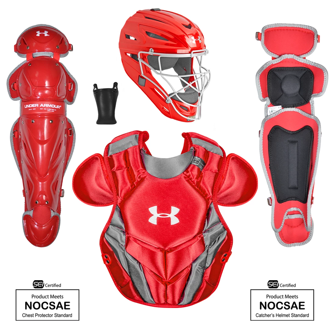 Under Armour Converge Victory Series UACKCC4-YVS 7-9 Yr Catcher's Kit - Scarlet Baseball 3 Under Armour Converge Victory Series UACKCC4-YVS 7-9 Yr Catcher's Kit - Scarlet Baseball