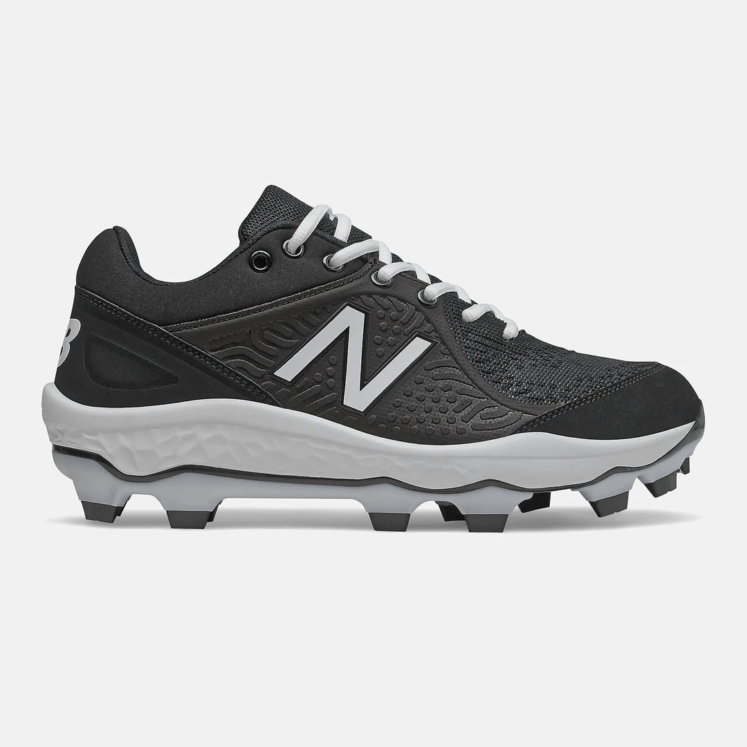 New Balance 3000v5 TPU Molded Cleat Low-Cut - Black White Baseball 3 New Balance 3000v5 TPU Molded Cleat Low-Cut - Black White Baseball